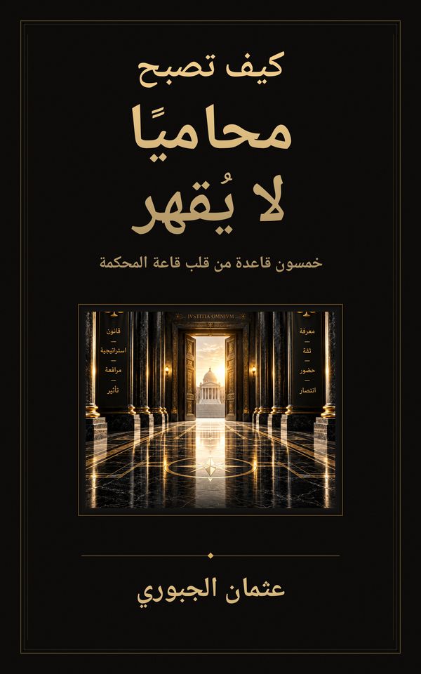 غلاف كتاب كيف تصبح محاميًا لا يُقهر لعثمان الجبوري